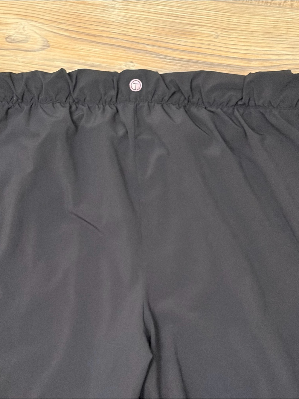 Talbots Black Pull-On Capris hem Detail zipper pockets Sz X1 relaxed fit comfy - Picture 12 of 15